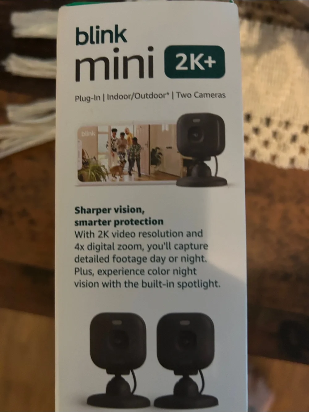 Blink Mini 2K+ Indoor/Outdoor Security Camera - Black (2-Pack)